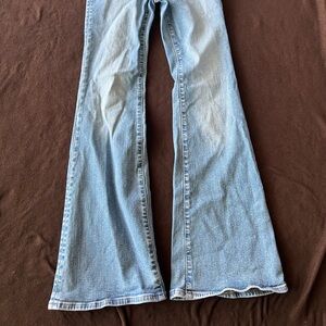 Madewell Blue Flare Wide Leg Jeans